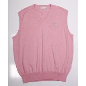 Peter Millar Ocean Forest Golf Club Mens Cotton Cashmere Sweater Vest Large